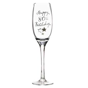 Unbranded 80th Birthday Champagne Flute