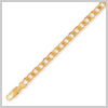 9 Carat Gold Open Linked Heavy Curb Bracelet- 7.25 inch