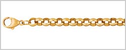 9 Carat Gold Round Belcher Chain- 20 inch