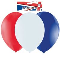 Unbranded 9 Inch Great Britain Red, White, Blue (Pk20)