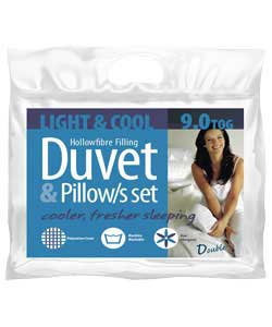 Unbranded 9 Tog Duvet and Pillow Set - Double