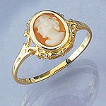 9ct. Cameo Ring