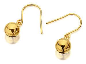 Unbranded 9ct-Gold-Ball-Hook-Wire-Drop-Earrings--6mm--071053