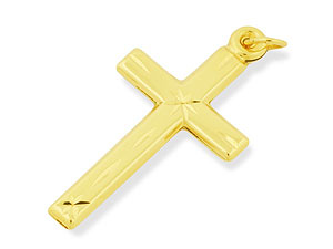 Unbranded 9ct-Gold-Classic-Cross-Pendant-186303