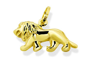 Unbranded 9ct-Gold-Lion-Charm-073545