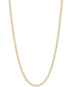 Unbranded 9ct Gold Round Belcher Chain - 18in
