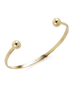 9ct Gold Solid Torque Bangle