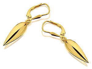 Unbranded 9ct-Gold-Teardrop-Earrings-071214