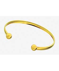 9ct Rolled Gold Gents 5mm Torque Bangle