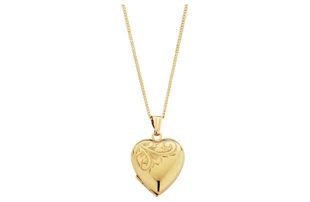 Unbranded 9ct Rolled Gold Heart Locket Pendant