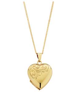 Unbranded 9ct Rolled Gold Heart Locket