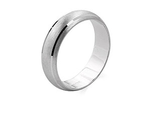 Unbranded 9ct White Gold Banded Brides Wedding Ring 182376-N