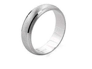 Unbranded 9ct White Gold Banded Grooms Wedding Ring 182375-T