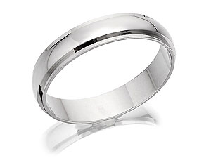 Unbranded 9ct White Gold Brides Wedding Band 182378-M