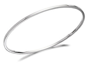 Unbranded 9ct White Gold Slave Bangle - 077809