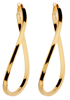 Unbranded 9ct Yellow Gold Extra-Large Hoop Earrings