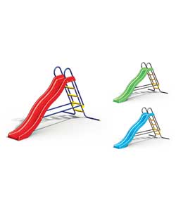 Childrens 9ft slide.Weight restrictions 40kg.Size (H)169, (W)150, (D)286cm.Made from injected moulde