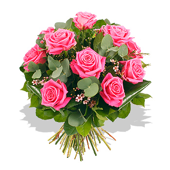 Unbranded A Dozen Pink Roses - flowers