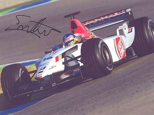 A signed Villeneuve 2003 BAR Photo