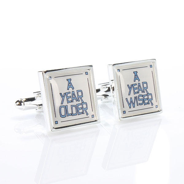Unbranded A Year Older A Year Wiser Cufflinks Non Engraved
