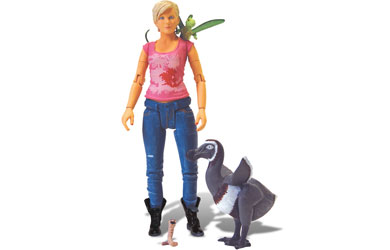 Unbranded Abby Maitland with Rex and a Dodo action figure set