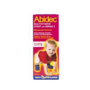 Abidec Multivitamins Syrup With Omega 3 Lemon Flavour