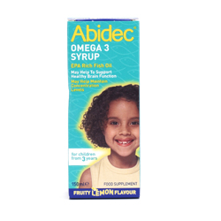 Abidec Omega 3 Syrup has a high EPA concentration. May help to support healthy brain function. May h