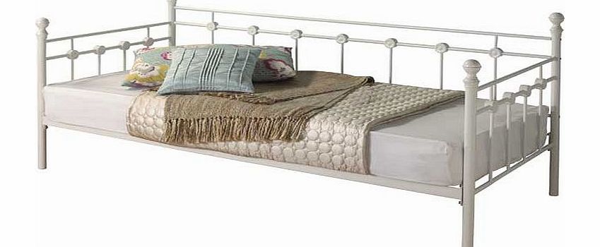 Unbranded Abigail Metal Single Daybed Frame - White