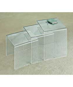 Unbranded Acrylic Nest of Tables