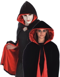 Unbranded Adults Cape: Red Lined Hooded (39 inch)