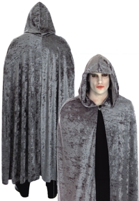 Unbranded Adults Cloak: Grey Hooded (56 inch)