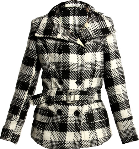 Unbranded Aggie checked belted jacket