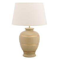 Unbranded AI350GO/257 16 CR - Gold Ceramic Table Lamp