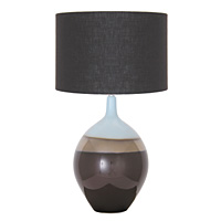 Unbranded AI466/261 16 BR - Large Chocolate Ceramic Table Lamp