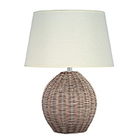 Unbranded AI500/257 12 CR - Small Wicker Table Lamp