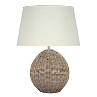 Unbranded AI501/257 16 CR - Large Wicker Table Lamp