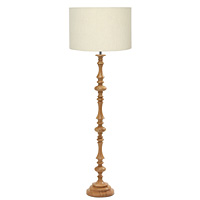 Unbranded AI632NAT/261 18 VA - Natural Wooden Floor Lamp