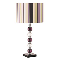 Unbranded AI830 - Large Clear and Purple Resin Ball Table Lamp