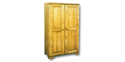 Ailsebury Pine 2 Door Wardrobe with top shelf