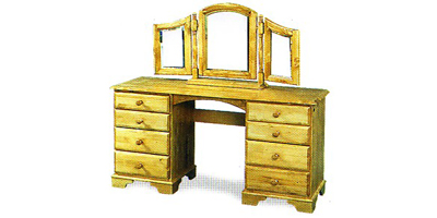 Ailsebury Pine 8 Drawer Dressing Table