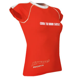 Any female fans of the Ducati Airwaves Team is going to love this Skinny Top. The top has a comforta