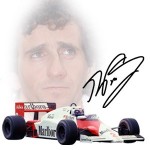 Alain Prost signed McLaren MP4/2B 1985