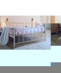 Unbranded Alderley Ivory Double Bedstead with Cushion Top Mattress