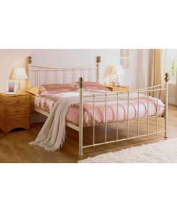 Alderley Ivory Double Bedstead with Luxury Firm Mattress
