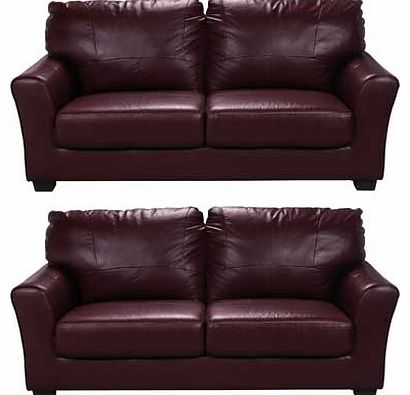 For comfort and style in your living room. the Alessio 2 Leather Regular Sofas are ideal. In a stand out dark red leather. the Alessio Leather Sofa provides a superb choice thanks to its softness and durability. Part of the Alessio collection Leather