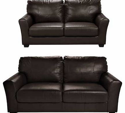For excellent relaxation and style in your living room. the Alessio Leather Large and Regular Sofa is the one for you. This chocolate sofa set is crafted from leather. with a comfortable padded base. Welcome guests to your home with the Alessio Leath