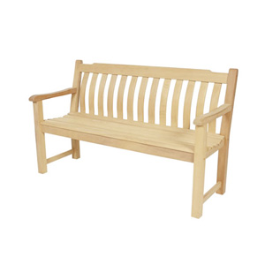 Unbranded Alexander Rose Classic Iroko Curved Back Bench -