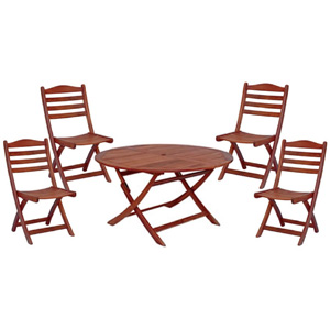 Unbranded Alexander Rose FSC Karri Folding Round Table -
