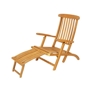 This top quality teak steamer chair will help you relax and unwind whilst also adding an elegant tou