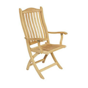 A classic carver chair constructed using Iroko - a popular wood for use in the garden that offers st
